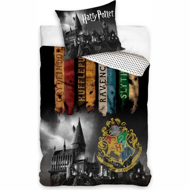 Harry Potter Dekbedovertrek - Banners - 140 x 200 cm Multicolor