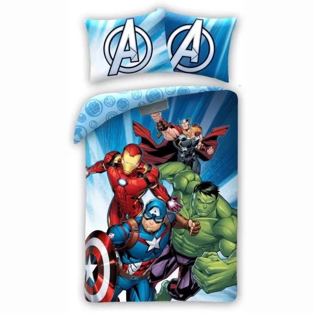 Marvel Avengers Dekbedovertrek Team Winning - 140 x 200 cm - 60x70cm Multicolor