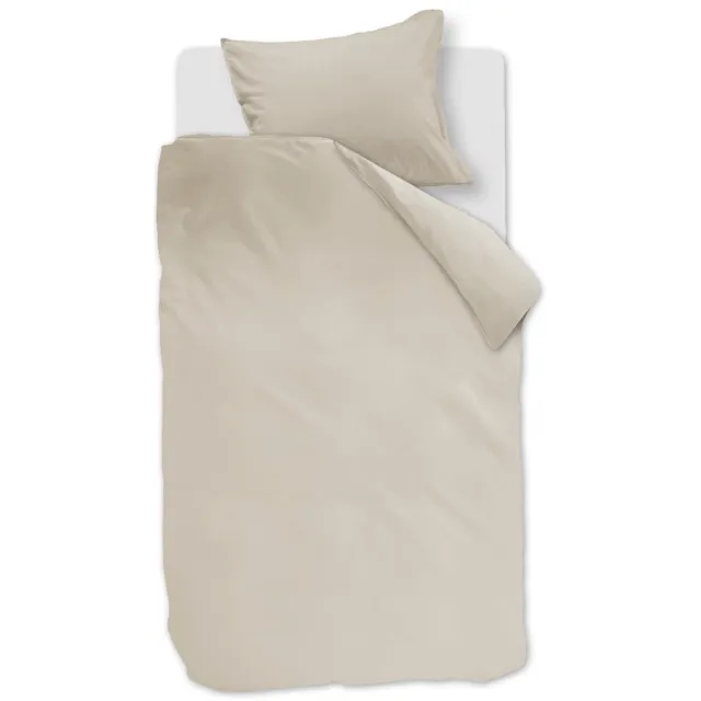 Linolux Dekbedovertrek Washed Cotton Stone 1 persoons