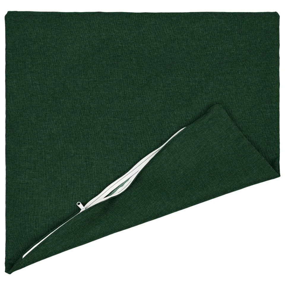 vidaXL Kussensloop 2 st HEERLEN Donkergroen 55 x 55 cm Stof groen, foto 4