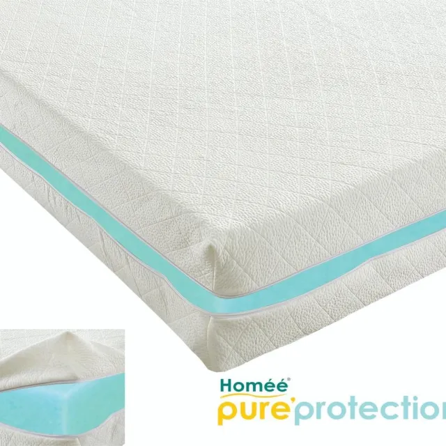 Homéé® Matrasvernieuwer matrashoes dubbeldoek boxes 255g. p/m2 180x220 +22cm wit ecru
