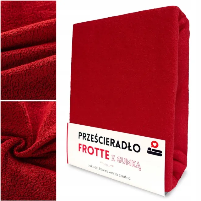Gaja Frotte hoeslaken 80x140 cm met elastiek - Zacht en ademend rood