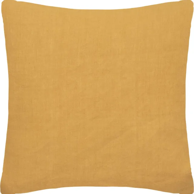 Atmosphera kussensloop 100% Linnen - 63 x 63 cm - Oker Geel