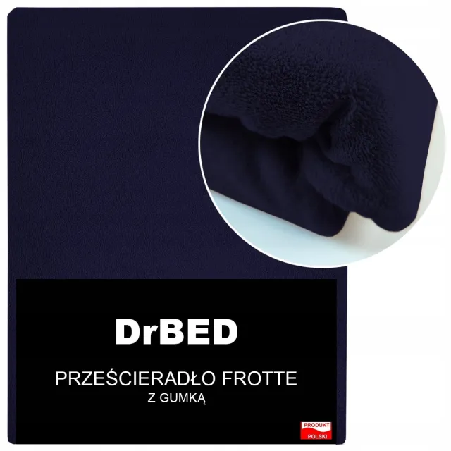 DrBED Hoeslaken - 180x200 cm - Frotte - Ademend - Granat