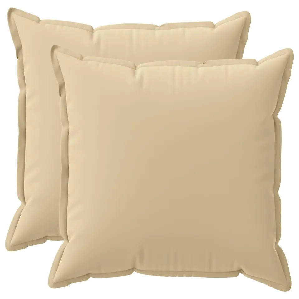 vidaXL Kussensloop 2 st HOUTEN Beige 70 x 70 cm Polyester, foto 3