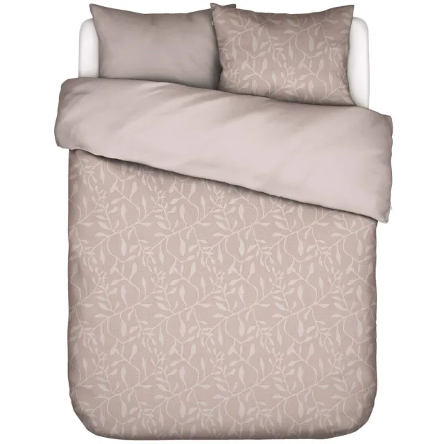 Essenza Willow katoenen dekbedovertrek mocha mousse