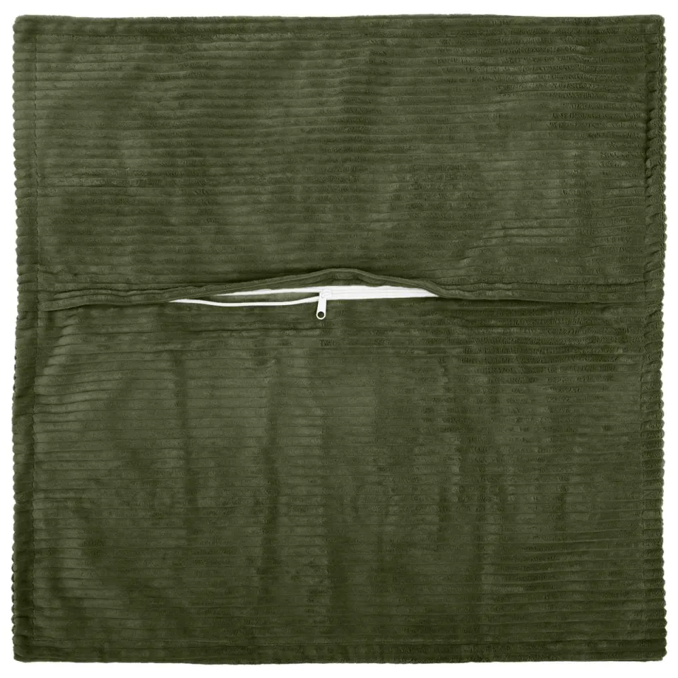 vidaXL Kussensloop 2 st HOUTEN Groen 40 x 40 cm corduroy, foto 4