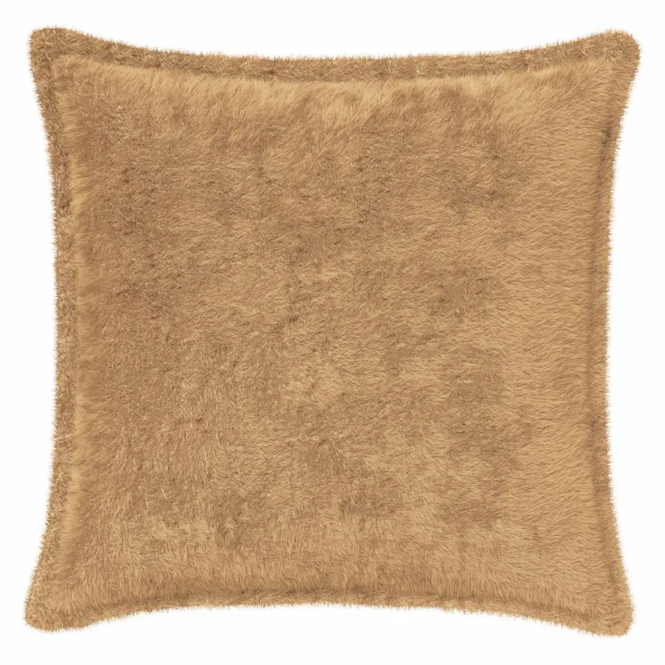 vidaXL Kussensloop 12 st HOUTEN Taupe 45 x 45 cm Nep Konijnenbont