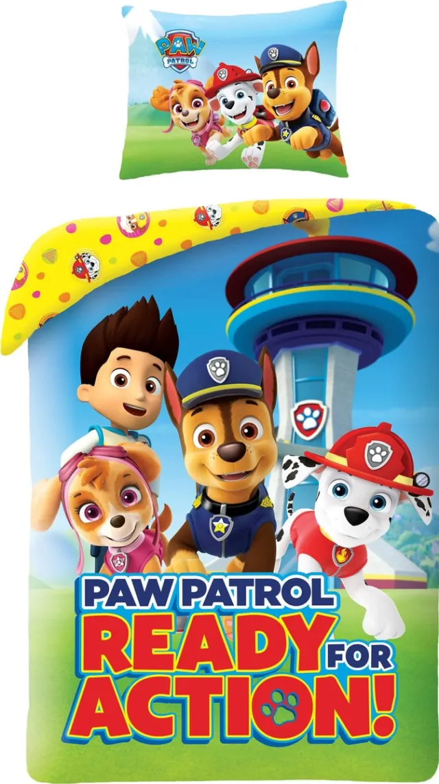 PAW Patrol Dekbedovertrek Ready for Action - Eenpersoons - 140 x 200 cm - Katoen Multi