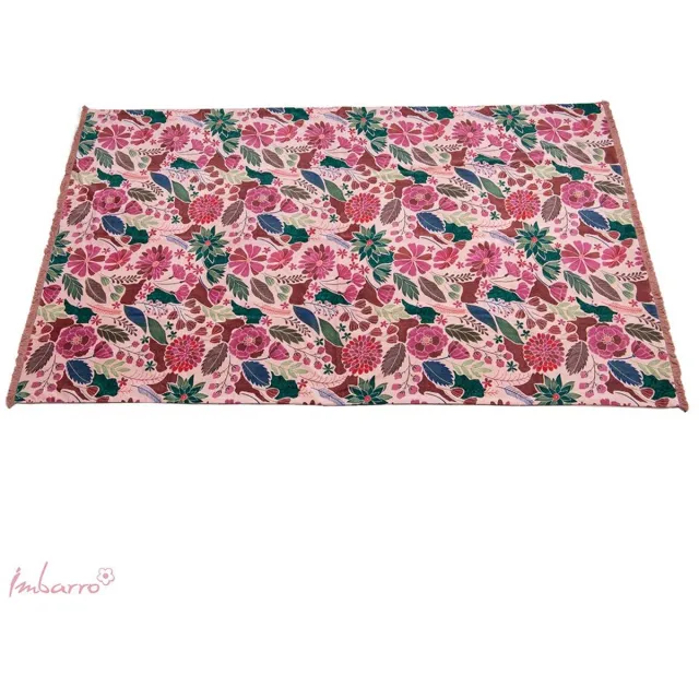 Imbarro Plaid - Kleed - Throw - Maye - Pink - 110x180cm - Velvet Roze