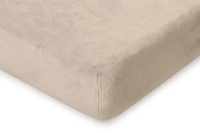 Zohome Flanel Fleece Hoeslaken Pile di Flanella - 90x200 cm - Eenpersoons Hoeslaken - Forest Sand