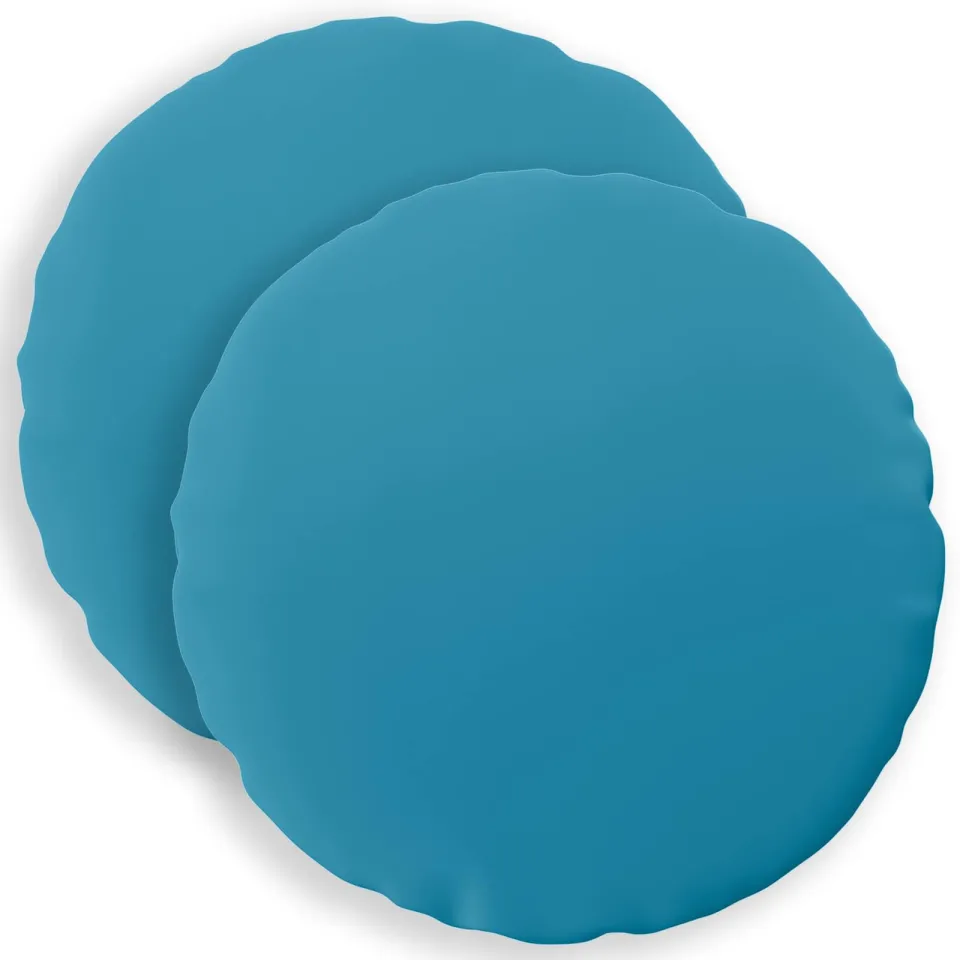 vidaXL Kussensloop 2 st HEERLEN Lichtblauw Dia. 60 cm Polyester