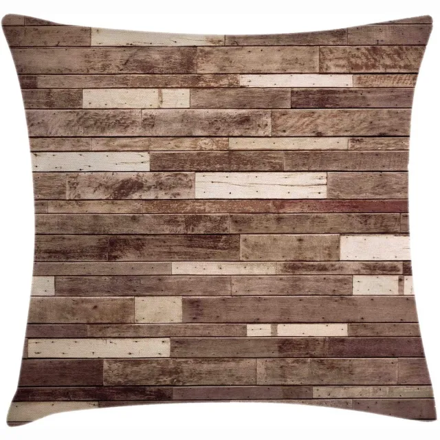 ABAKUHAUS kussenhoes – 40x40 cm – Dubbelzijdig bedrukt, wasbaar, bruin
