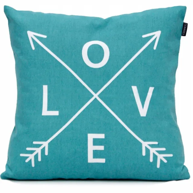 DOMAREX Turquoise Katoenen Kussensloop 45x45 cm - Decoratieve Stijl