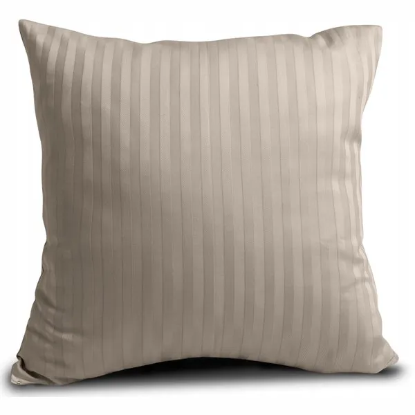 Matex Damast Kussensloop 40x40 cm Beige Gestreept Katoen