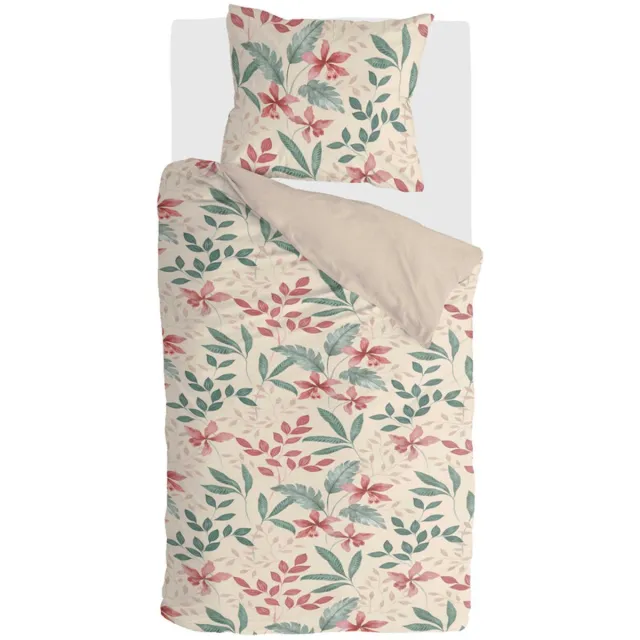 BYRKLUND Dekbedovertrek FLORAL FINESSE - 140x220 - 100% Polyester - Multicolor