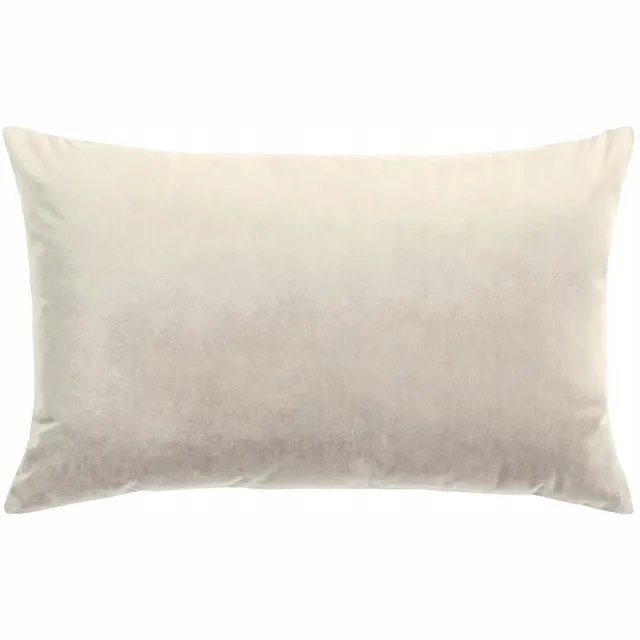 art+design Merkloze decoratieve kussensloop 30x50 cm, zacht velours, crème