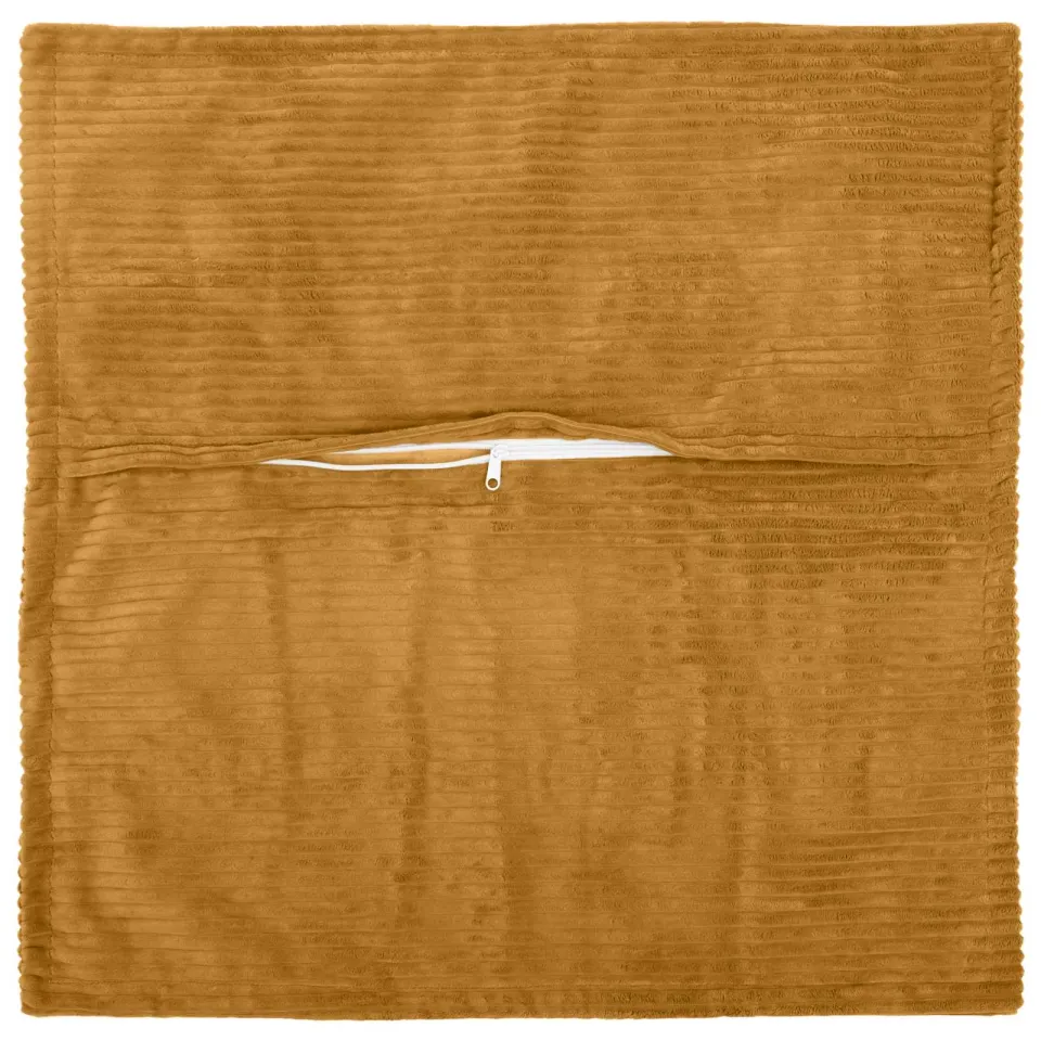 vidaXL Kussensloop 6 st HOUTEN Geel 40 x 40 cm corduroy
