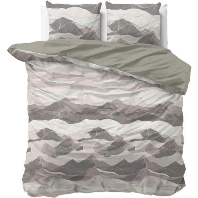 Dekbed-Discounter Sleeptime Pure Dekbedovertrek - Katoen - Dubbele instopstrook - Wassen op 40 graden - Inclusief 2 kussenslopen - Hills