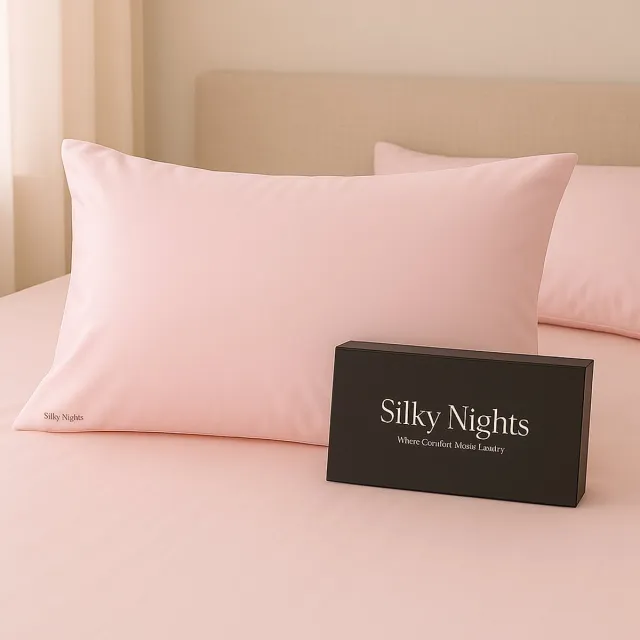 Silky Nights Zijden Kussensloop 60x70 cm – 100% Moerbeizijde Grade 6A – 22 Momme – OEKO-TEX – Verborgen Rits – Luxe Cadeaudoos – Anti-Pluis – Roze