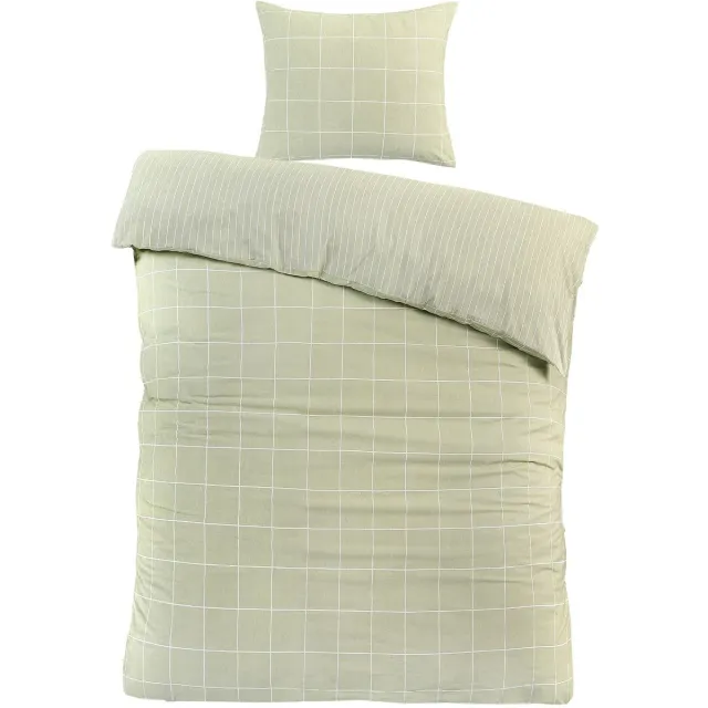 Day Dream Dekbedovertrek Magnus Groen 140x200/220 - 100% Katoen - Tweezijdig - Ademend