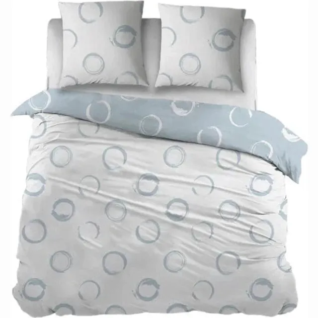 Sleepnight Dekbedovertrek Katoen Aniek Blue - 200 x 200/220 cm + 2 kussenslopen - [Blauw]