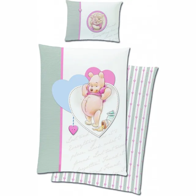Disney Winnie the Pooh BABY Dekbedovertrek - 90 x 120 cm - Katoen Multicolor