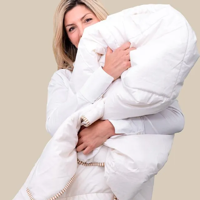 Hibboux Woozy Wool dekbed 140x220 wollen dekbed Wit