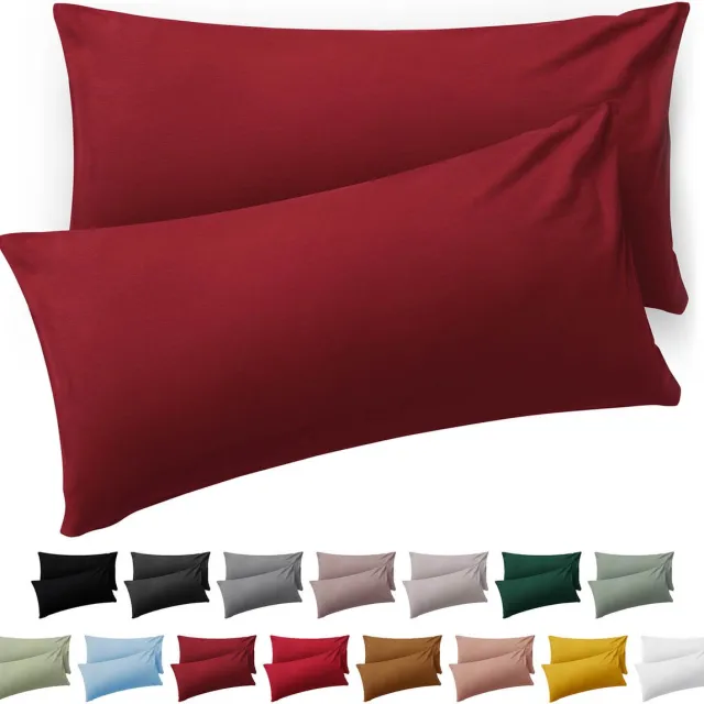 Blumtal Kussensloop Microvezel Kussenhoes 50 x 70 cm - Aurora Red - Set van 2