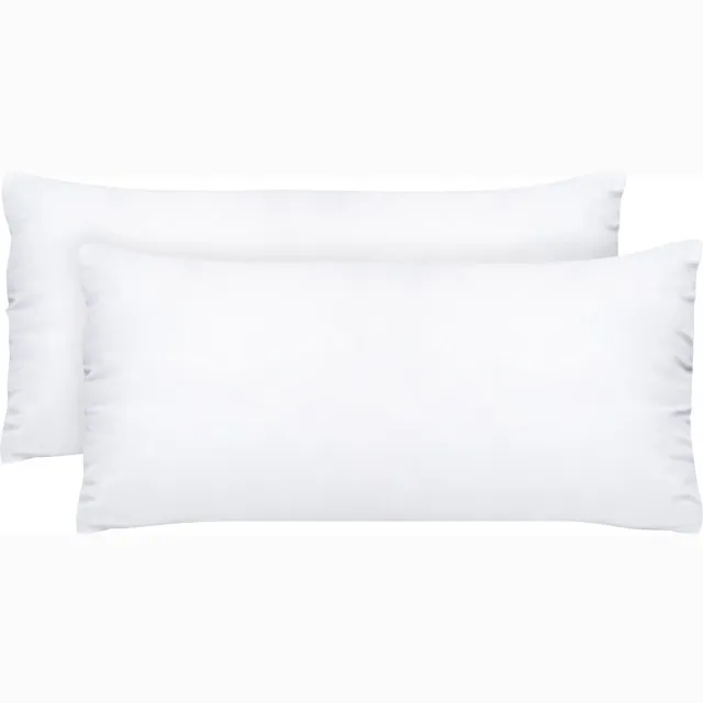 Komfortec Hoofdkussen 40x80 cm (2 stuks set), Hotelkwaliteit Slaapkussen, Hoofdkussen Slaapkamer, Wasbaar, Ergonomisch (Wit)