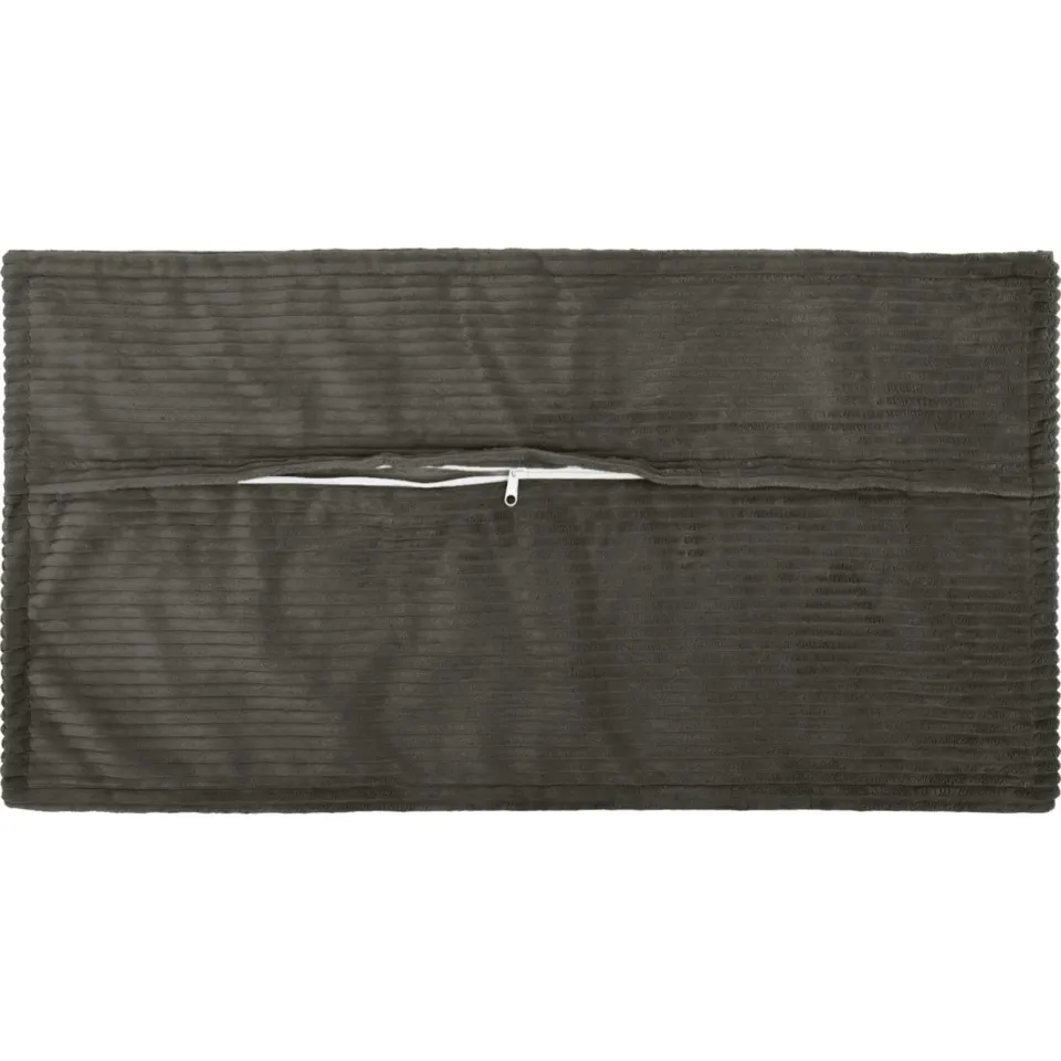 vidaXL Kussensloop 2 st HOUTEN Antraciet 40 x 70 cm corduroy, foto 4