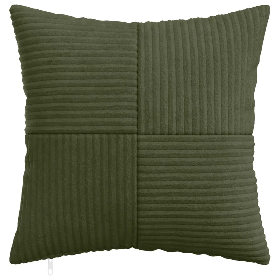 vidaXL Kussensloop 6 st ALMELO Groen 50 x 50 cm corduroy