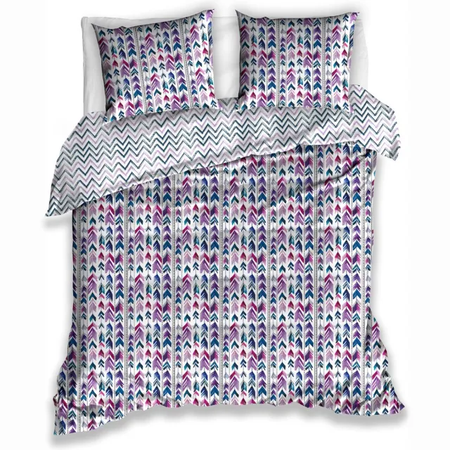 Carbotex Dekbedovertrek Arrow Dames 220 X 200 Cm Katoen Blauw Multicolor
