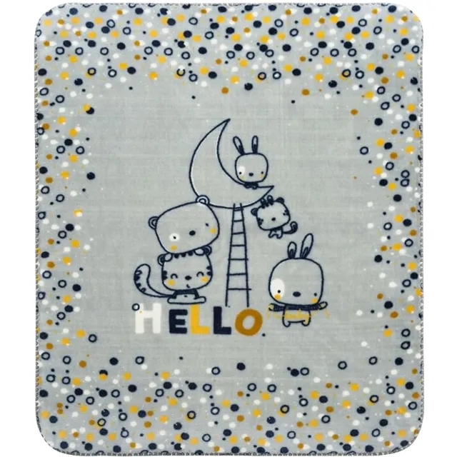 Casamoda Baby Deken Mosterdgrijs 110x140 cm - Zacht & Warm Wit