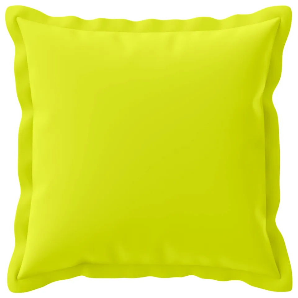 vidaXL Kussensloop 2 st HOUTEN Helder groen 50 x 50 cm Polyester