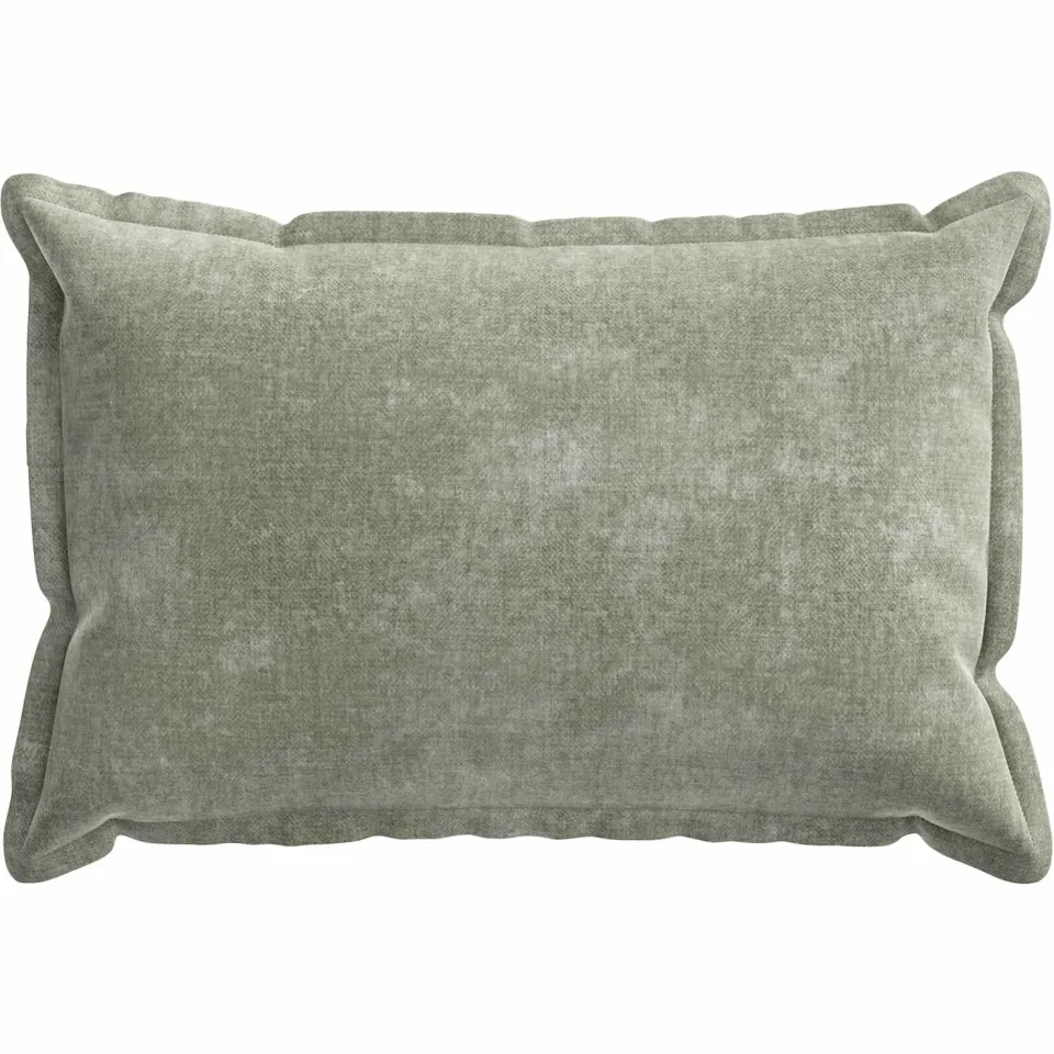 vidaXL Kussensloop 2 st HOUTEN Groen 30 x 50 cm Chenille Stof, foto 2
