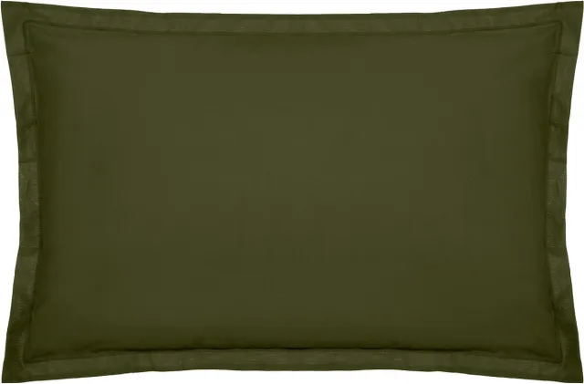 Atmosphera Katoen kussensloop - Set van 2 stuks - 50x70cm - Kaki Groen