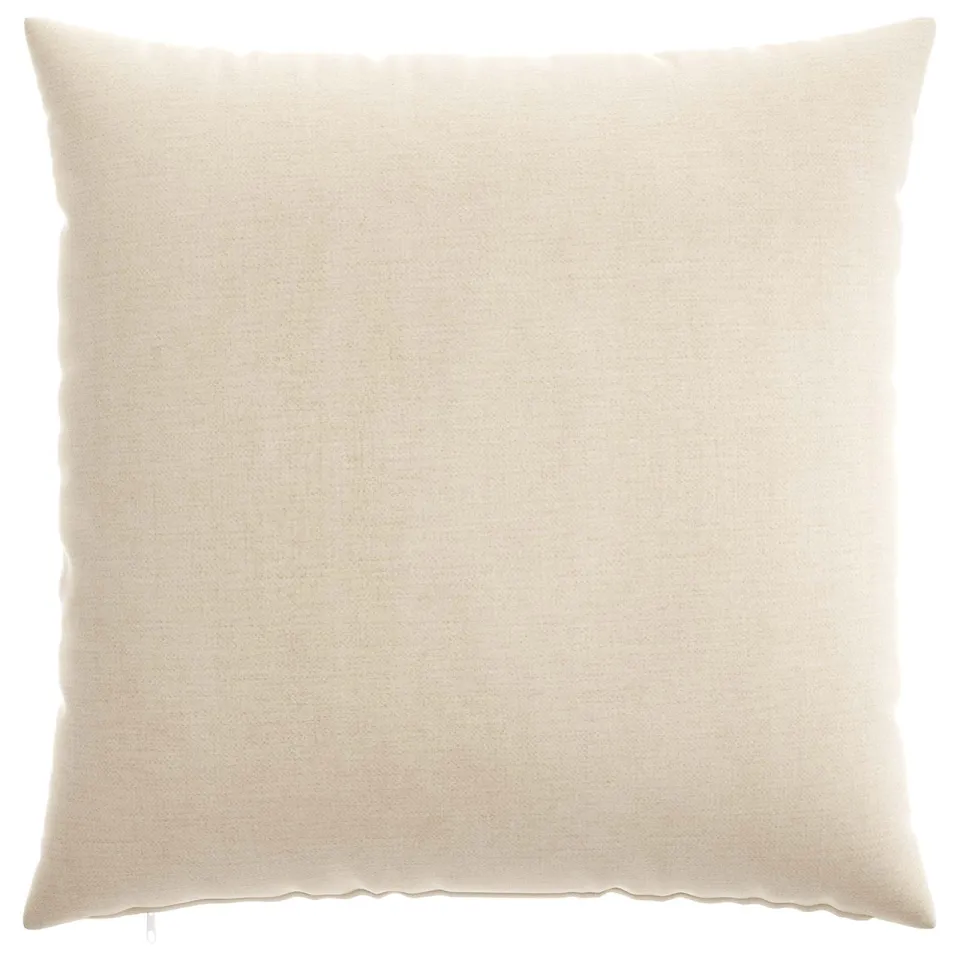 vidaXL Kussensloop 6 st HEERLEN Crèmekleurig 55 x 55 cm Chenille Stof