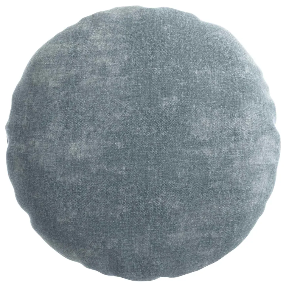 vidaXL Kussensloop 6 st HEERLEN Lichtblauw Dia. 60 cm Chenille Stof
