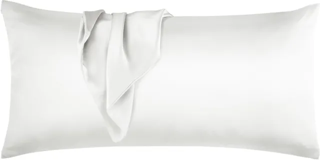 Aspero Zijden kussensloop 40x80 cm „Alia“ wit