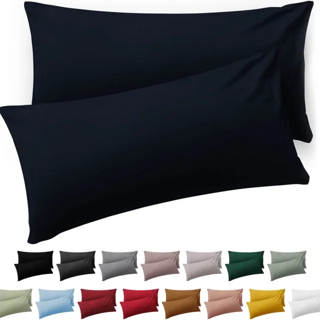 Blumtal Kussensloop Microvezel Kussenhoes 50 x 70 cm - Dark Ocean Blue - Set van 2