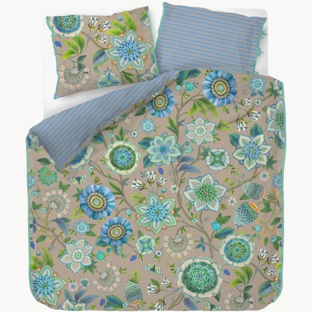 Pip Studio Katoenen perkal dekbedovertrekset Viva La Vida Blauw