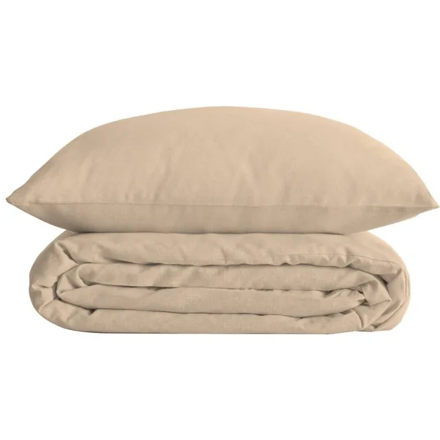 Atmosphera Créateur d'intérieur® Beddenset van katoenpercal LANDIHA Beige lin