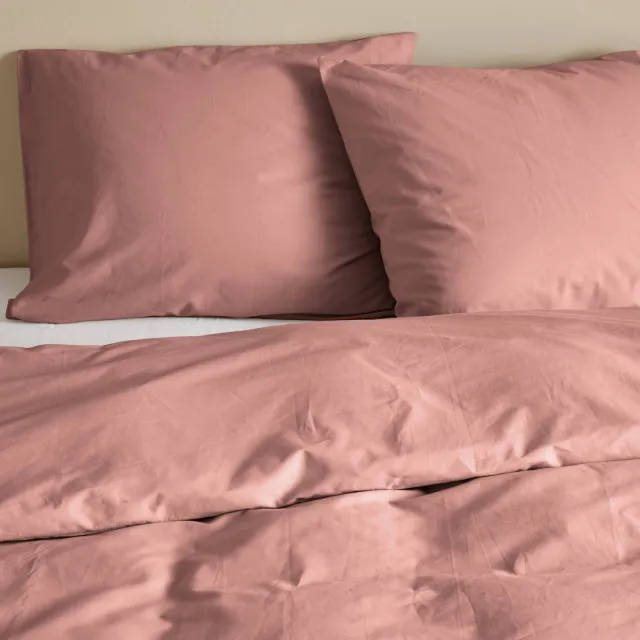 NOUS Living basis kussensloop blauw Roze
