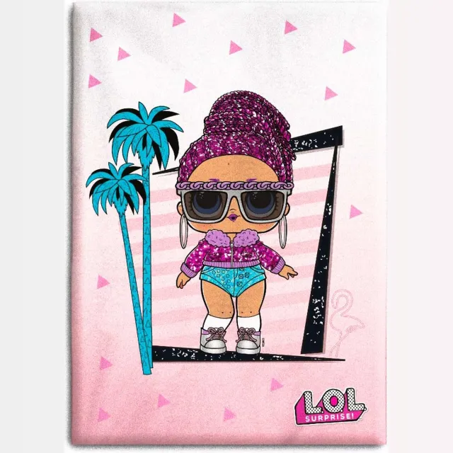 L.O.L. Surprise! LOL Surprise! Fleece deken Palmtrees - 100 x 140 cm - Roze Multi Colour