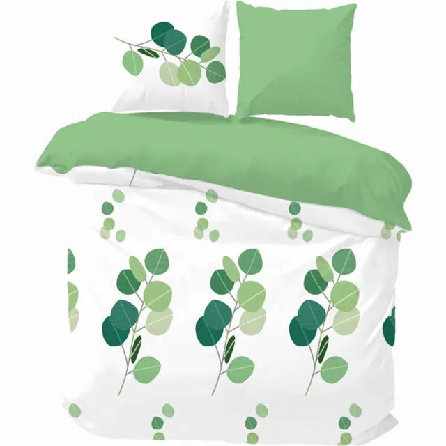 iSleep Dekbedovertrek Karin - Litsjumeaux - 240x200/220 cm - Groen