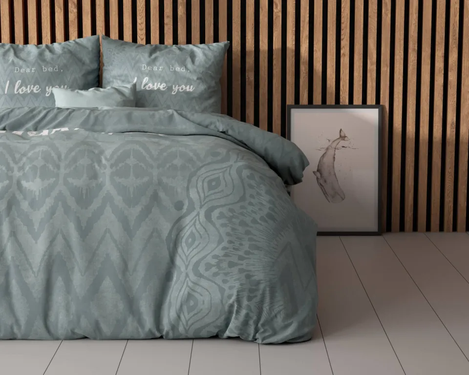 Sleeptime polyester dekbedovertrek 2-persoons (200x220 cm) groen, foto 4