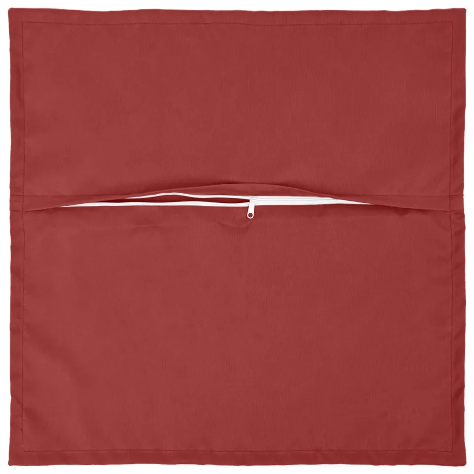 vidaXL Kussensloop 6 st HOUTEN Wijnrood 80 x 80 cm Polyester, foto 4