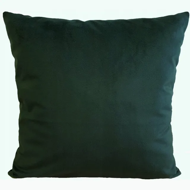 Jasiek Decoratieve Velours Kussenhoes 40x40cm - Zacht en Duurzaam Flesgroen