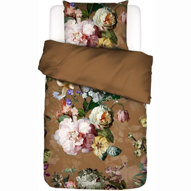 Essenza Fleur Dekbedovertrek Katoensatijn Cinnamon